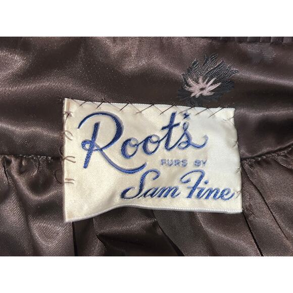 Roots Furs by Sam Fine vintage 50s Womens Fur Dress Jacket Coat size 12 14 large - Picture 4 of 4